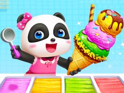 Play Little Panda Ice Cream Game